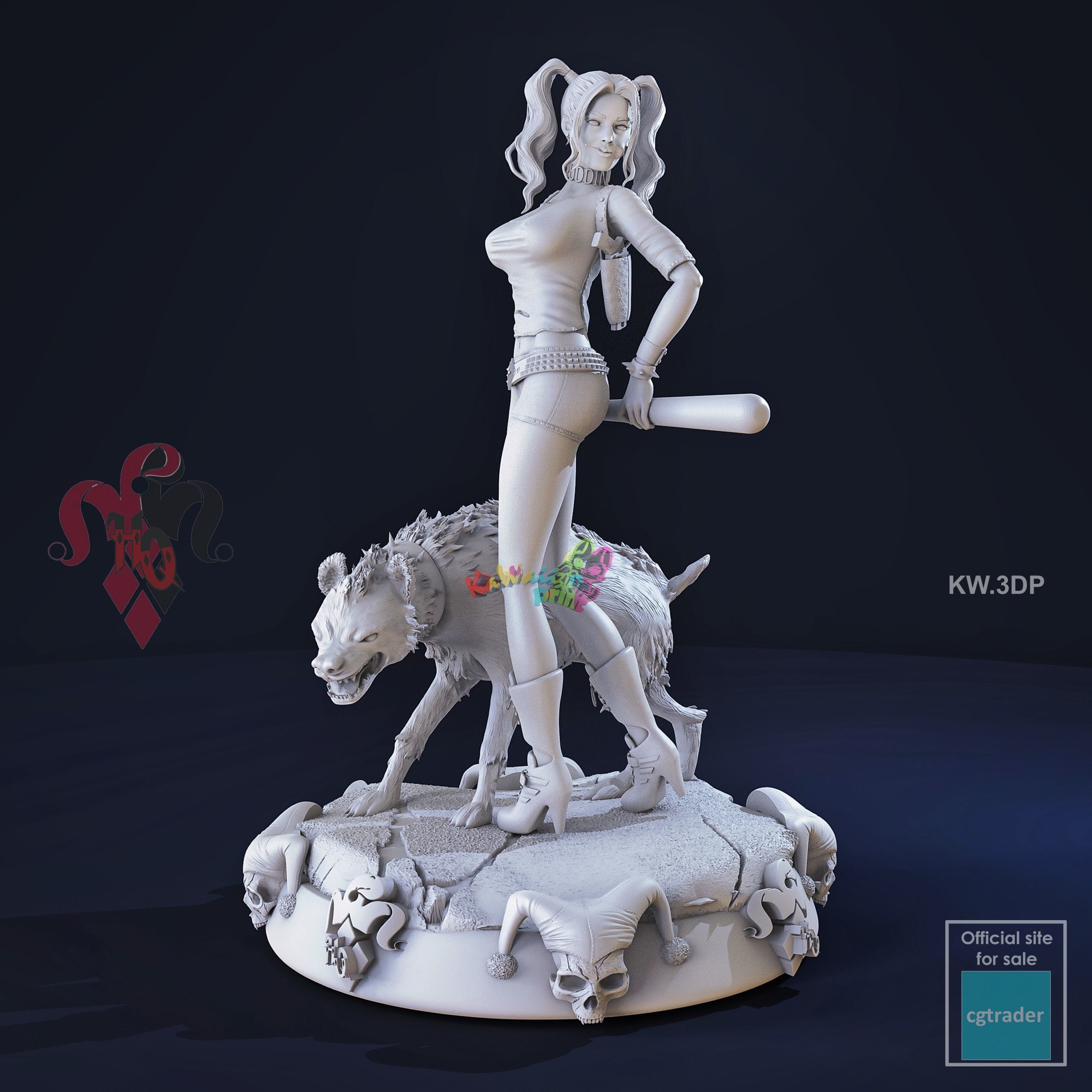 Harley Quinn  3D print model_5