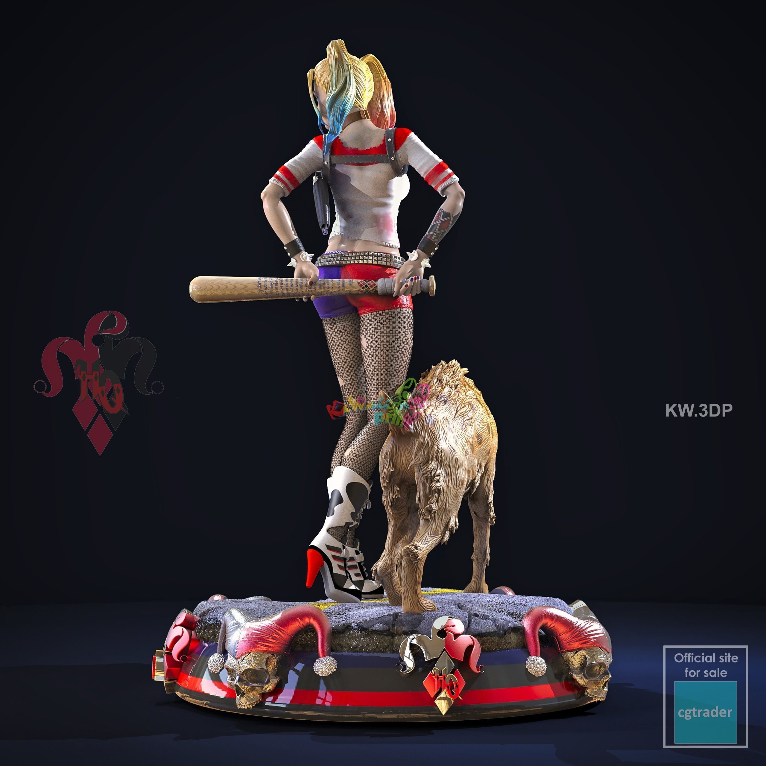 Harley Quinn  3D print model_2