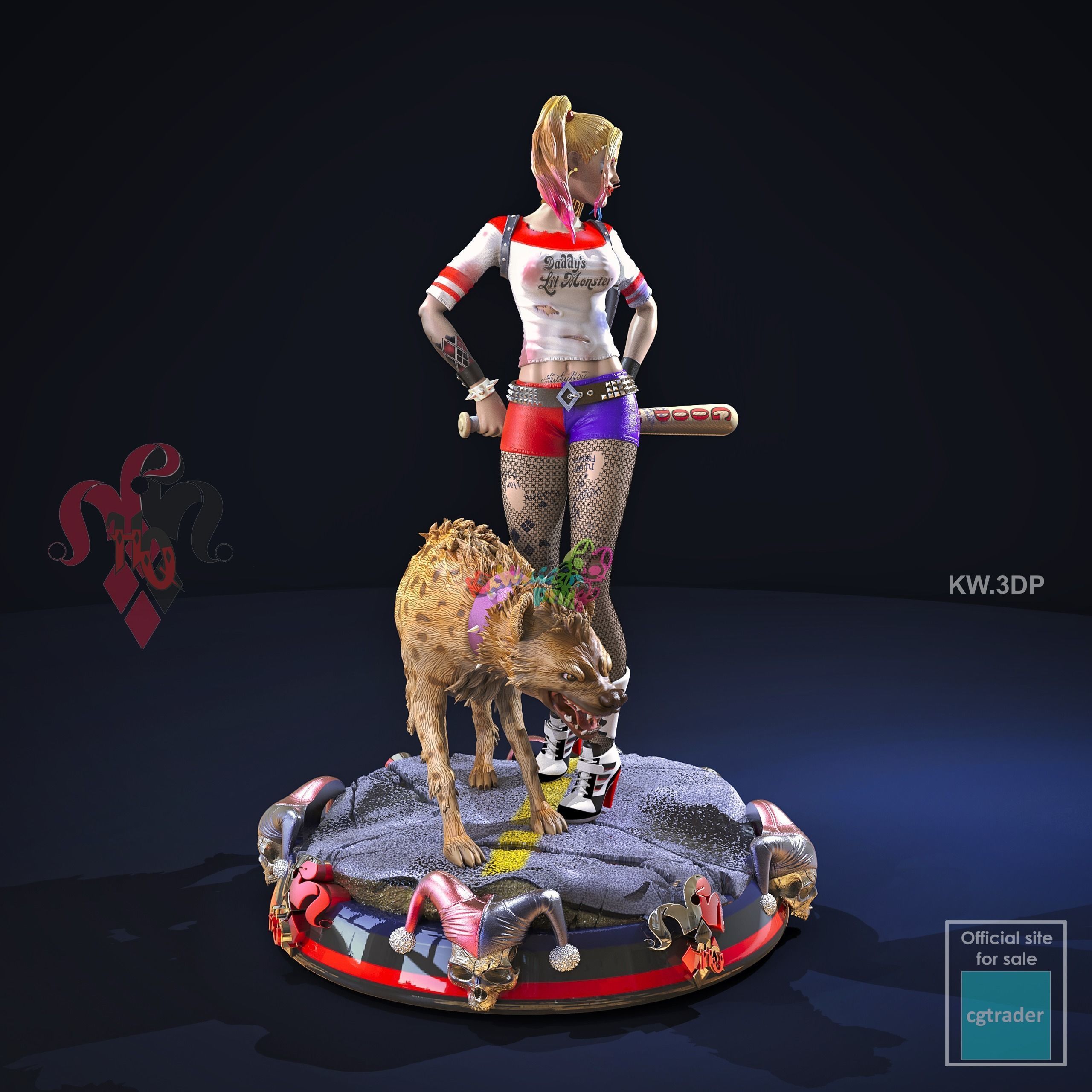 Harley Quinn  3D print model_3