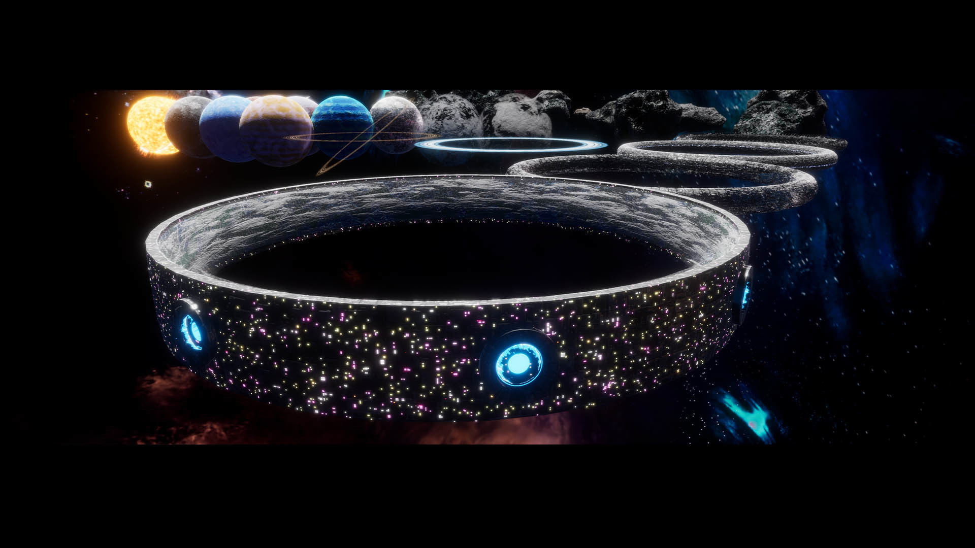 Celestial Body and Space HDRi Mini Package Low-poly 3D model_10