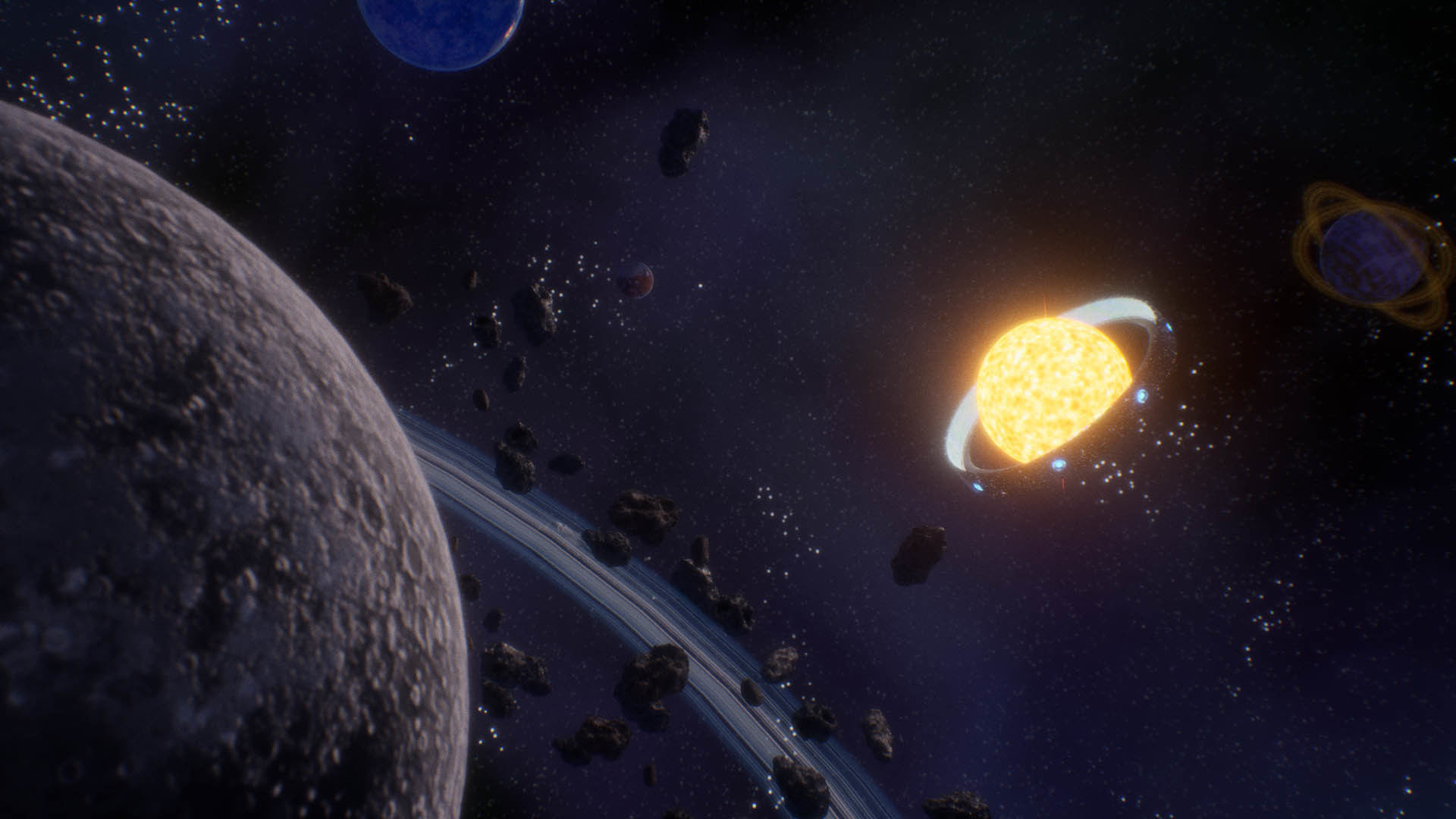 Celestial Body and Space HDRi Mini Package Low-poly 3D model_7