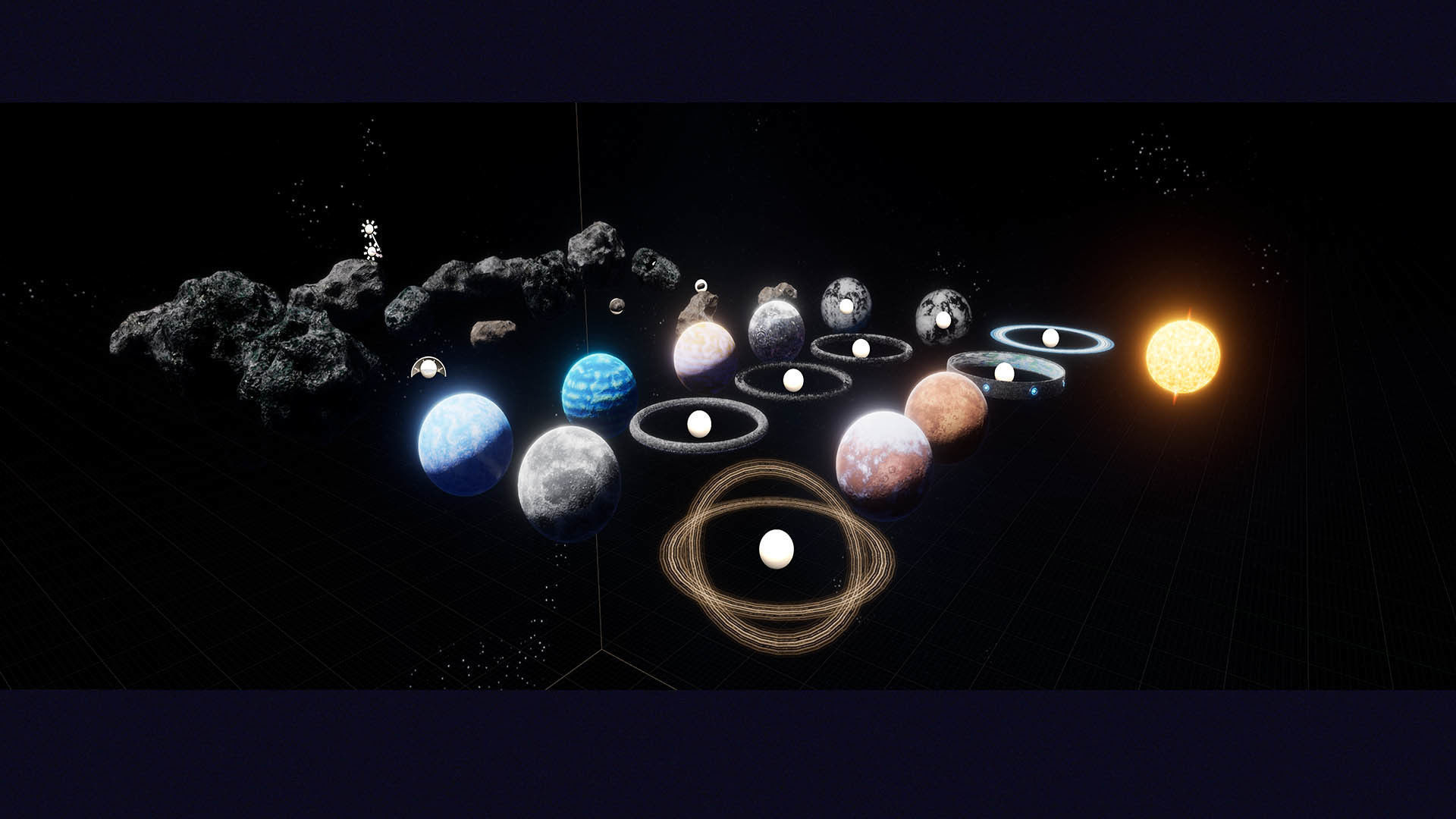 Celestial Body and Space HDRi Mini Package Low-poly 3D model_19