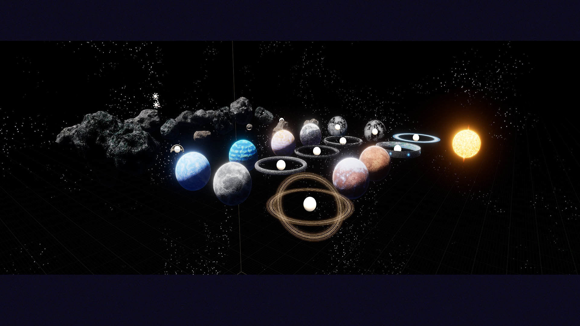 Celestial Body and Space HDRi Mini Package Low-poly 3D model_18