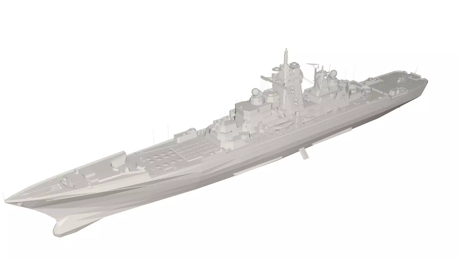 Military Ship 3D model_0