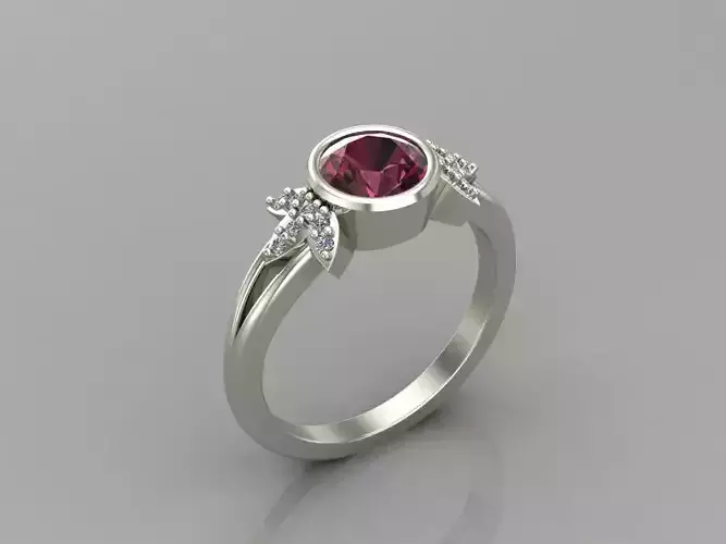 Women Ring With Stone Mix Model 3DM 25