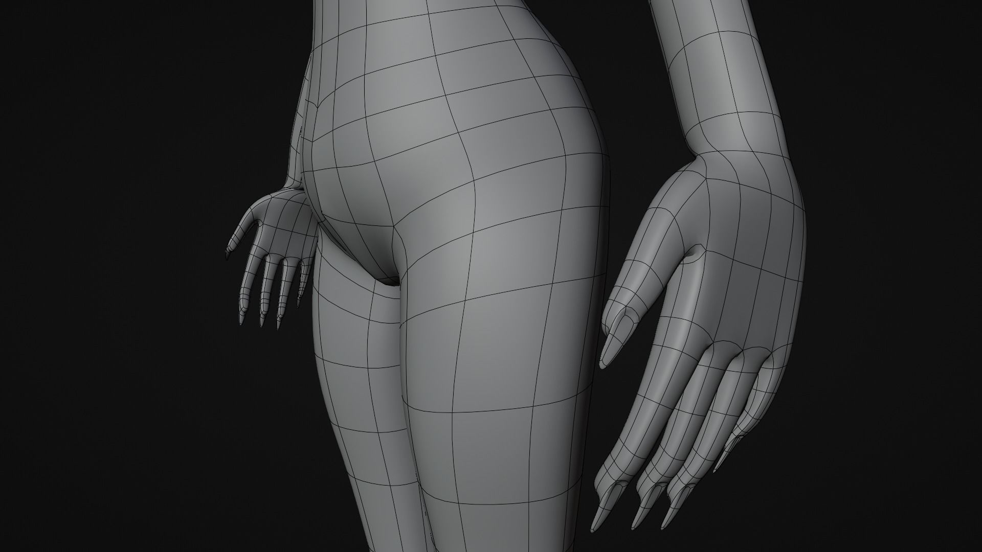 medieval princess game character Free 3D model_31