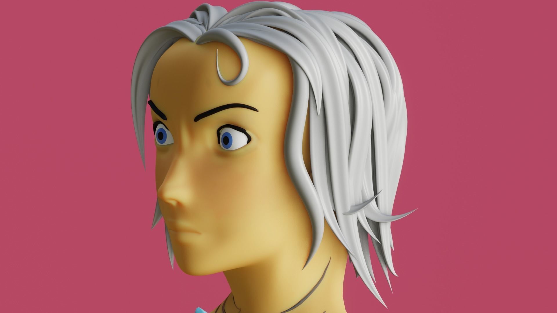 medieval princess game character Free 3D model_13