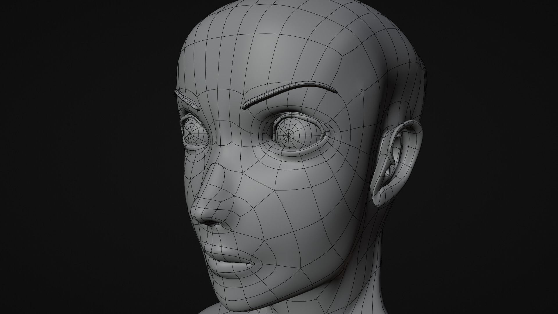 medieval princess game character Free 3D model_33