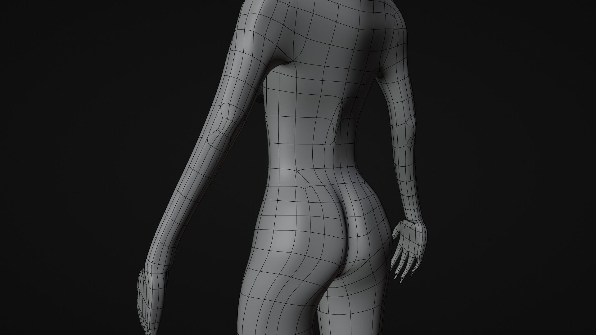 medieval princess game character Free 3D model_32