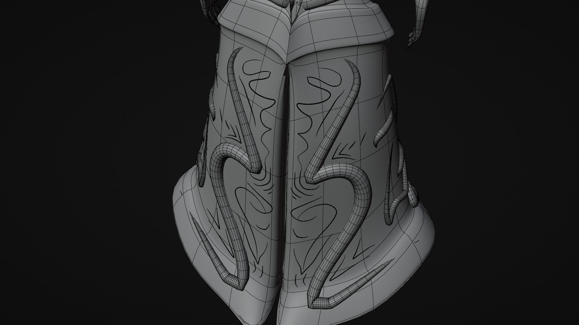 medieval princess game character Free 3D model_22