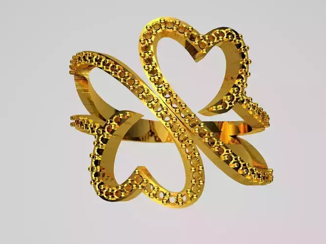 D029-TEL gold ring with diamonds