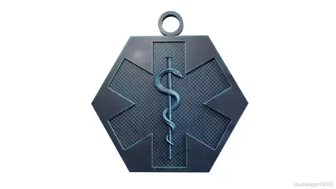 Star of Life - Emergency Medical Services Pendant EMS 3D print model