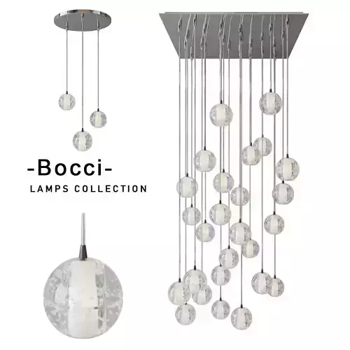 Bocci led crystal glass ball designed set 01