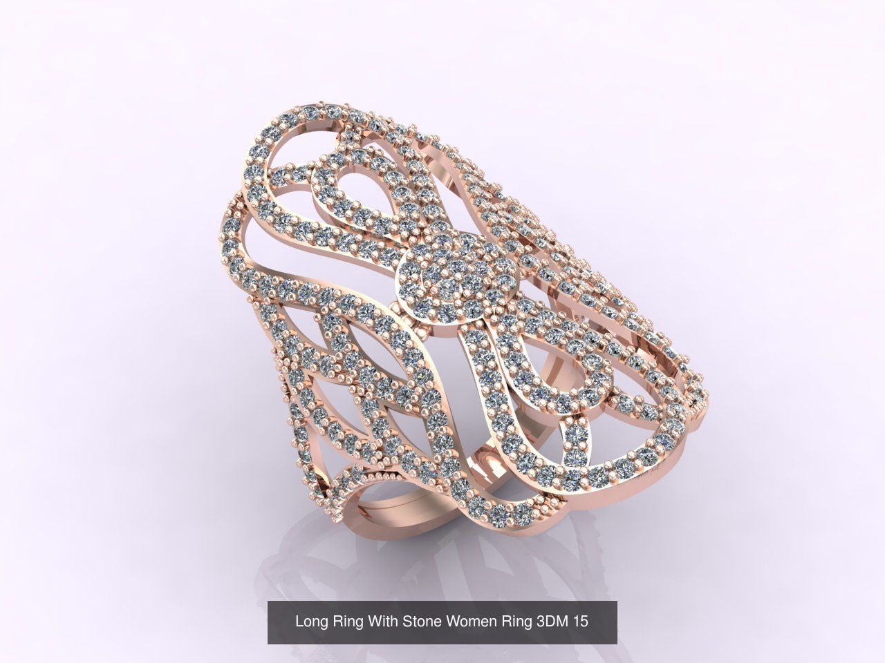 27 Files - 3DM Long Ring With Stone Women Ring Print Model 3D Model Collection_23