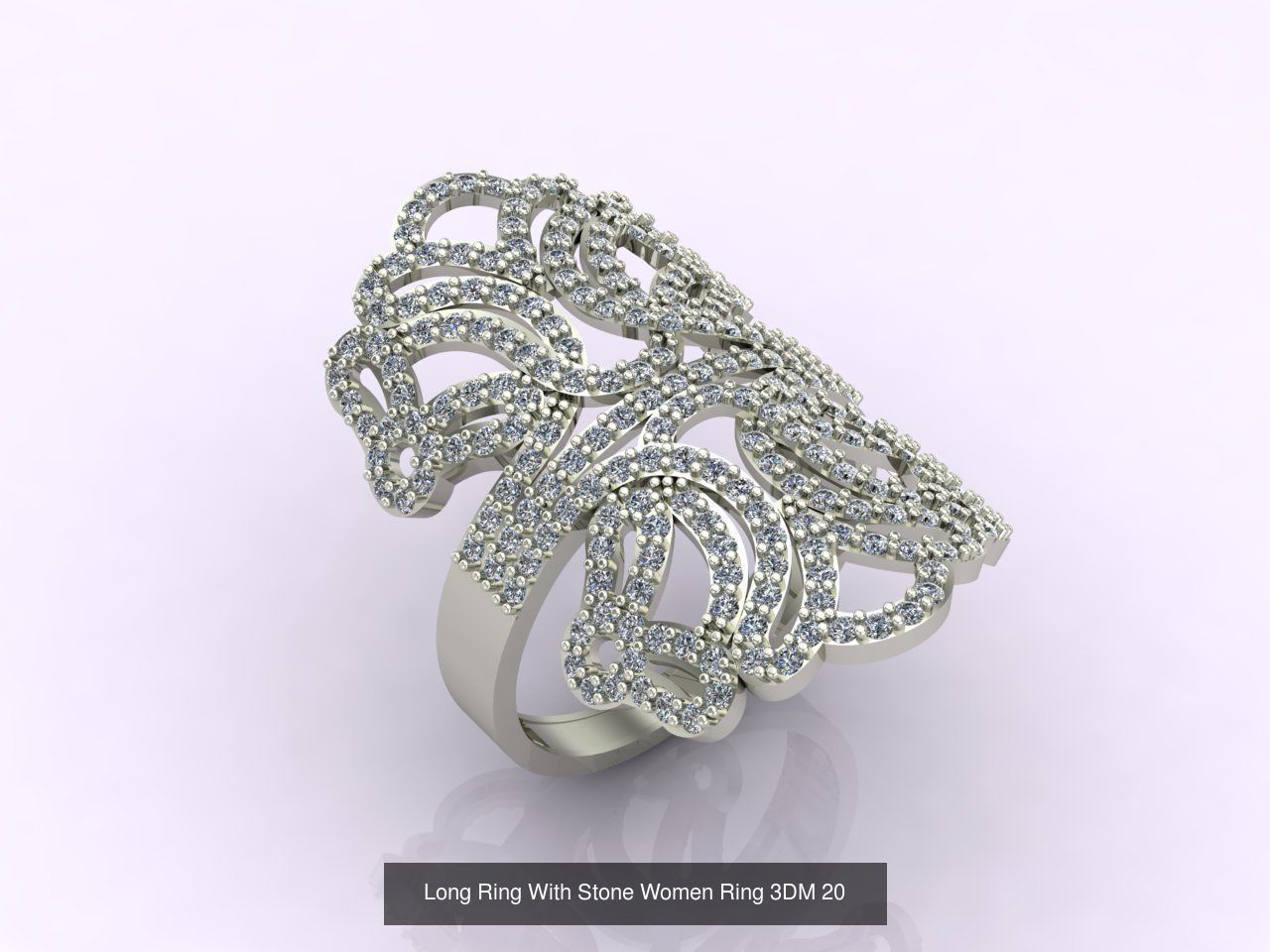 27 Files - 3DM Long Ring With Stone Women Ring Print Model 3D Model Collection_17