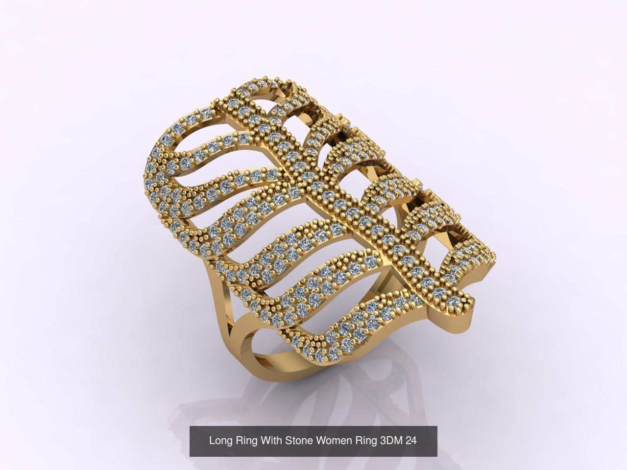 27 Files - 3DM Long Ring With Stone Women Ring Print Model 3D Model Collection_13