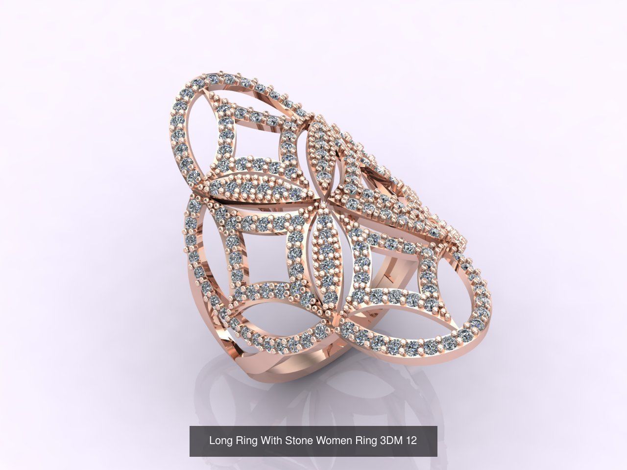 27 Files - 3DM Long Ring With Stone Women Ring Print Model 3D Model Collection_26