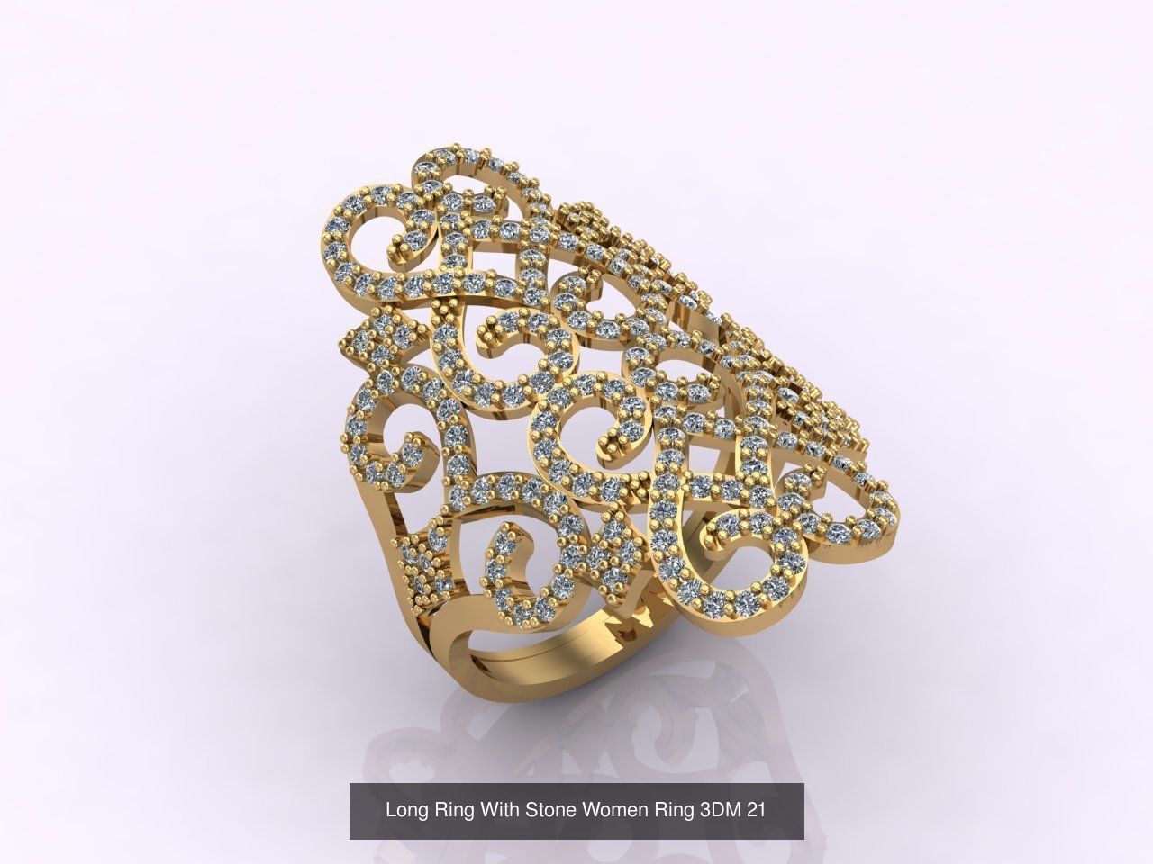 27 Files - 3DM Long Ring With Stone Women Ring Print Model 3D Model Collection_16