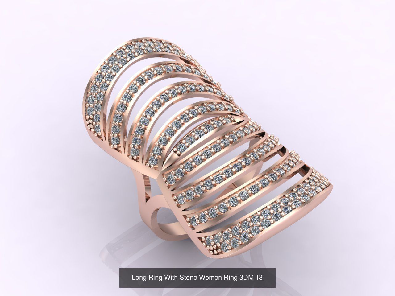 27 Files - 3DM Long Ring With Stone Women Ring Print Model 3D Model Collection_25