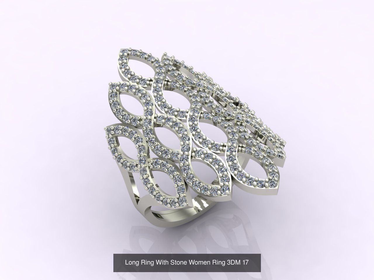 27 Files - 3DM Long Ring With Stone Women Ring Print Model 3D Model Collection_21