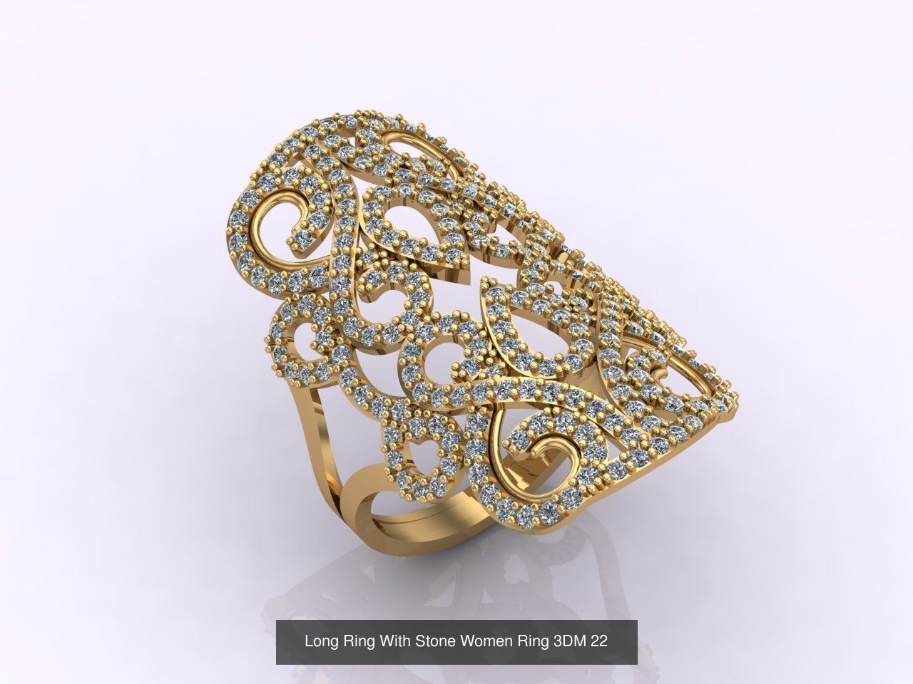 27 Files - 3DM Long Ring With Stone Women Ring Print Model 3D Model Collection_15