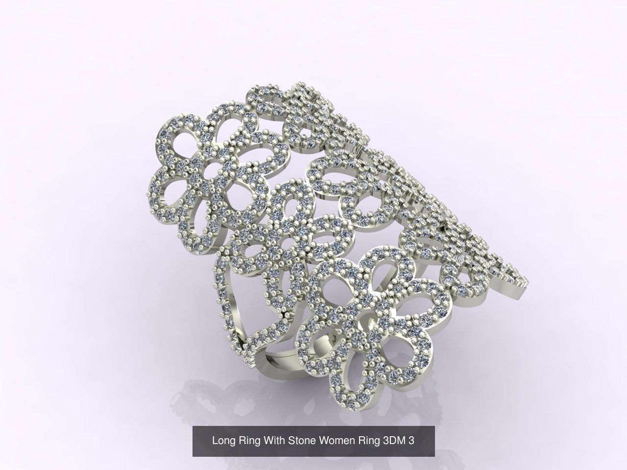 27 Files - 3DM Long Ring With Stone Women Ring Print Model 3D Model Collection_9