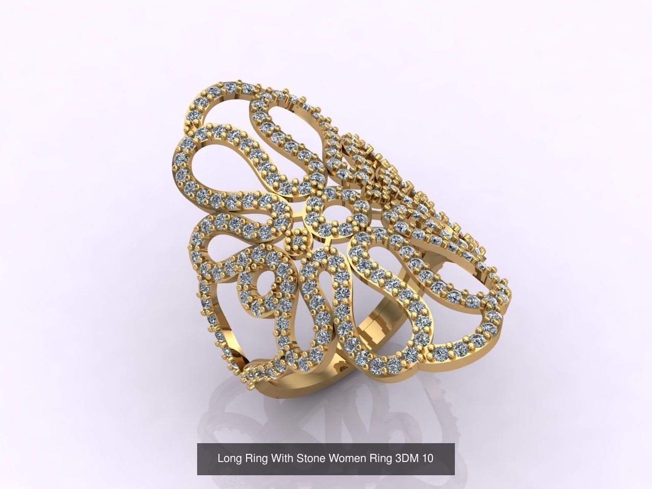 27 Files - 3DM Long Ring With Stone Women Ring Print Model 3D Model Collection_28