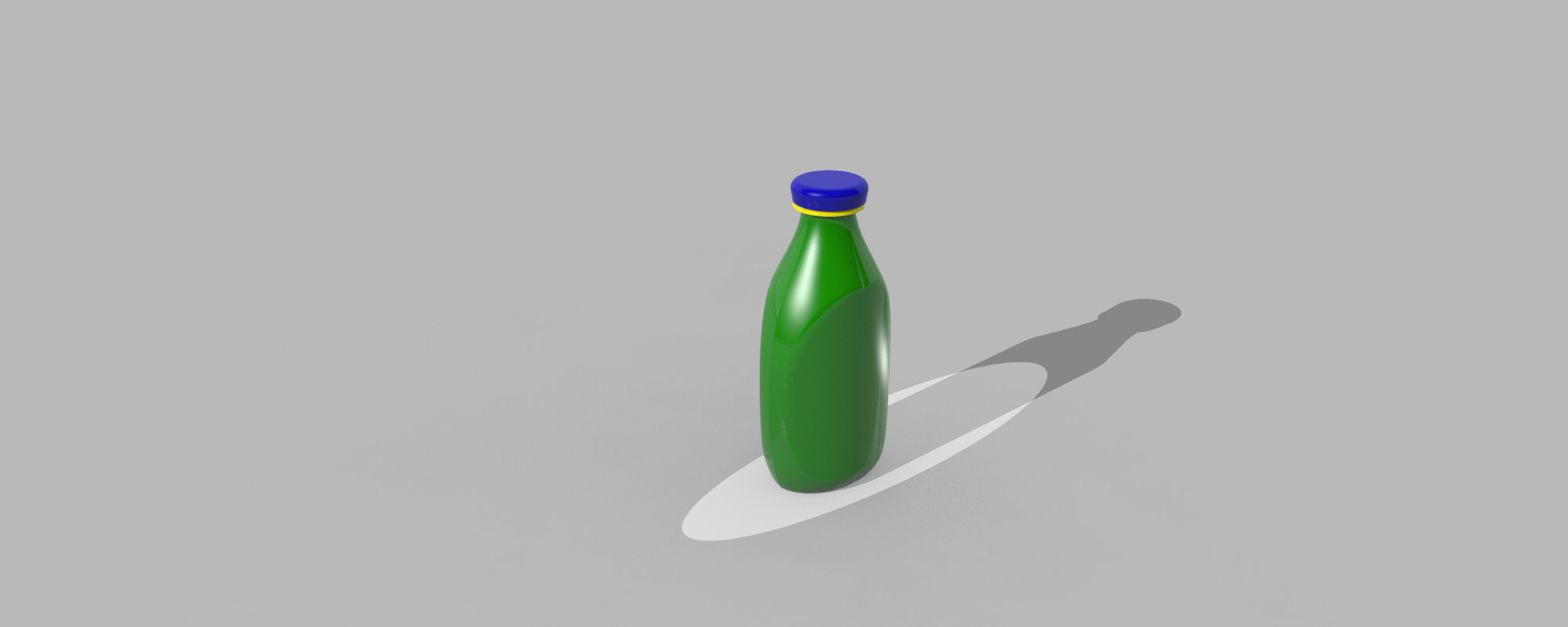 plastic  bottle 3D model_2