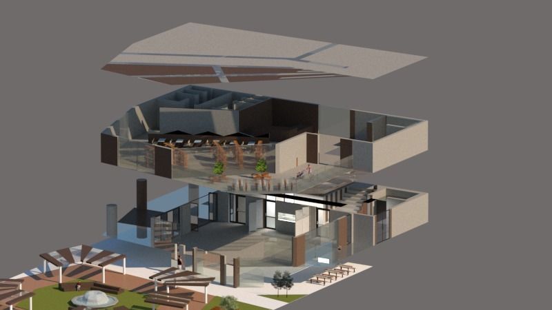 MAKT Community Centre 3D model_1