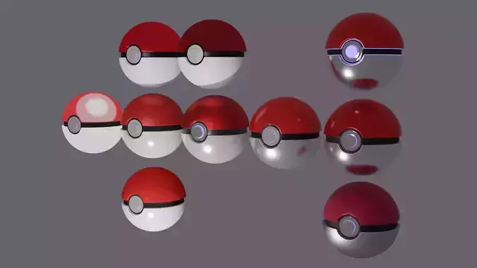 Assorted Pokeballs