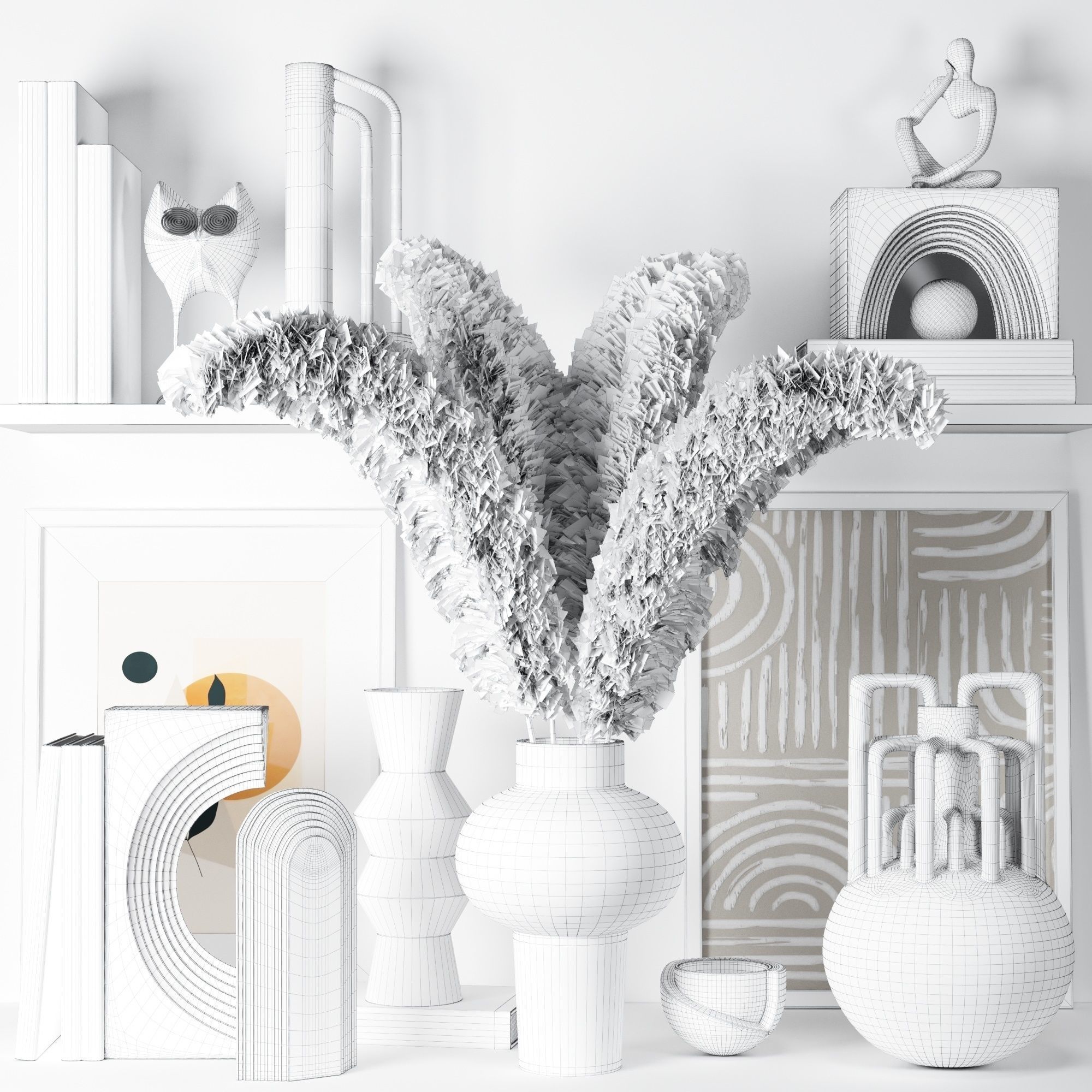  Decorative set 10 3D model_5