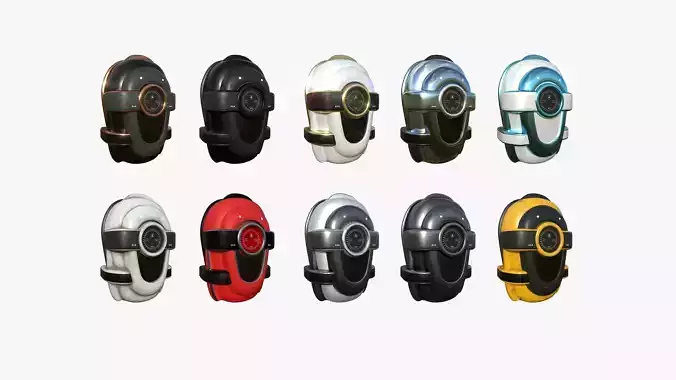 10 SciFi Backpack C Collection - Fashion Character Design 