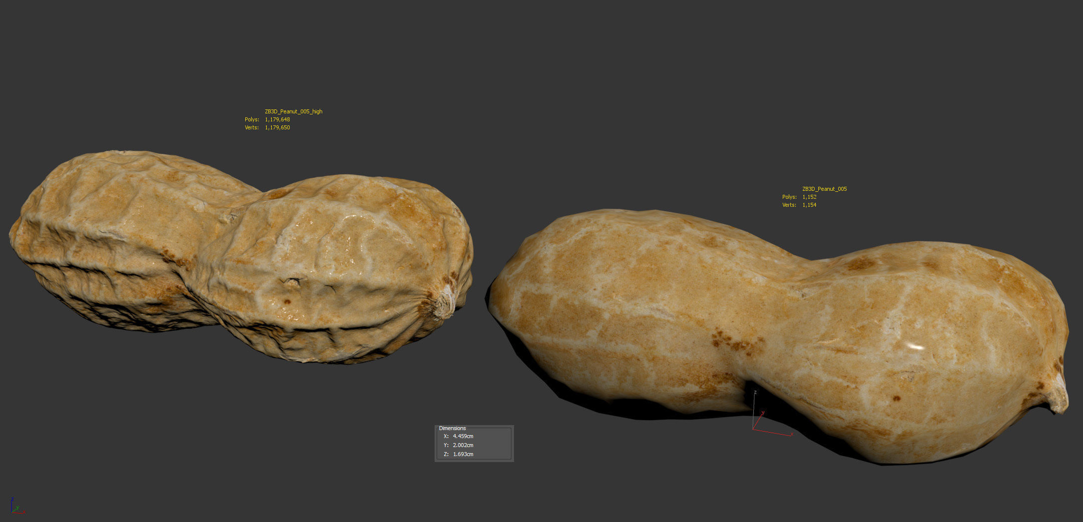 Peanut 3D model_5