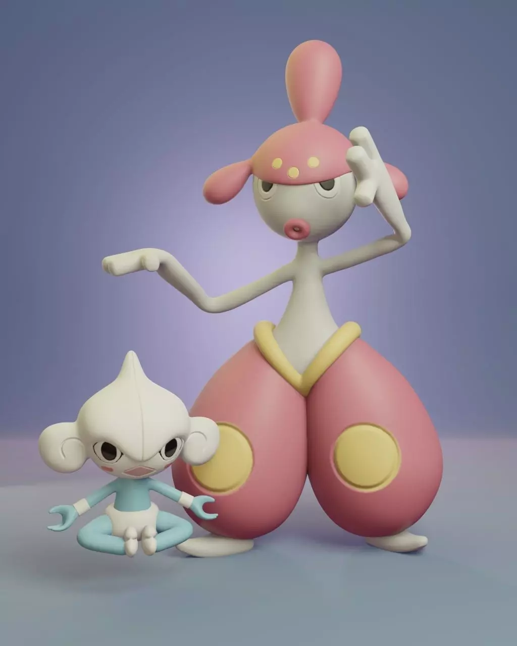 Pokemon - Meditite and Medicham 3D print model_0