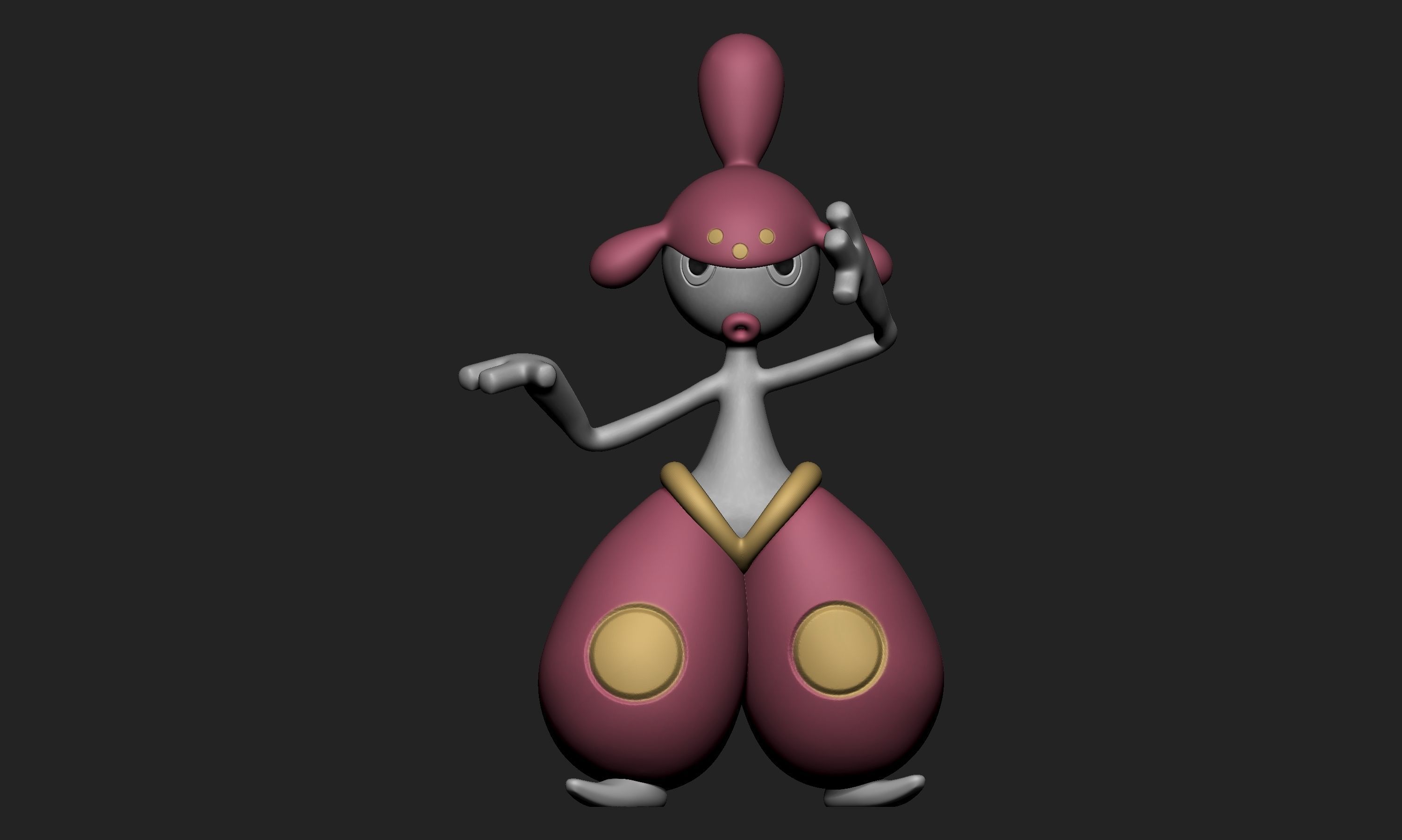 Pokemon - Meditite and Medicham 3D print model_2