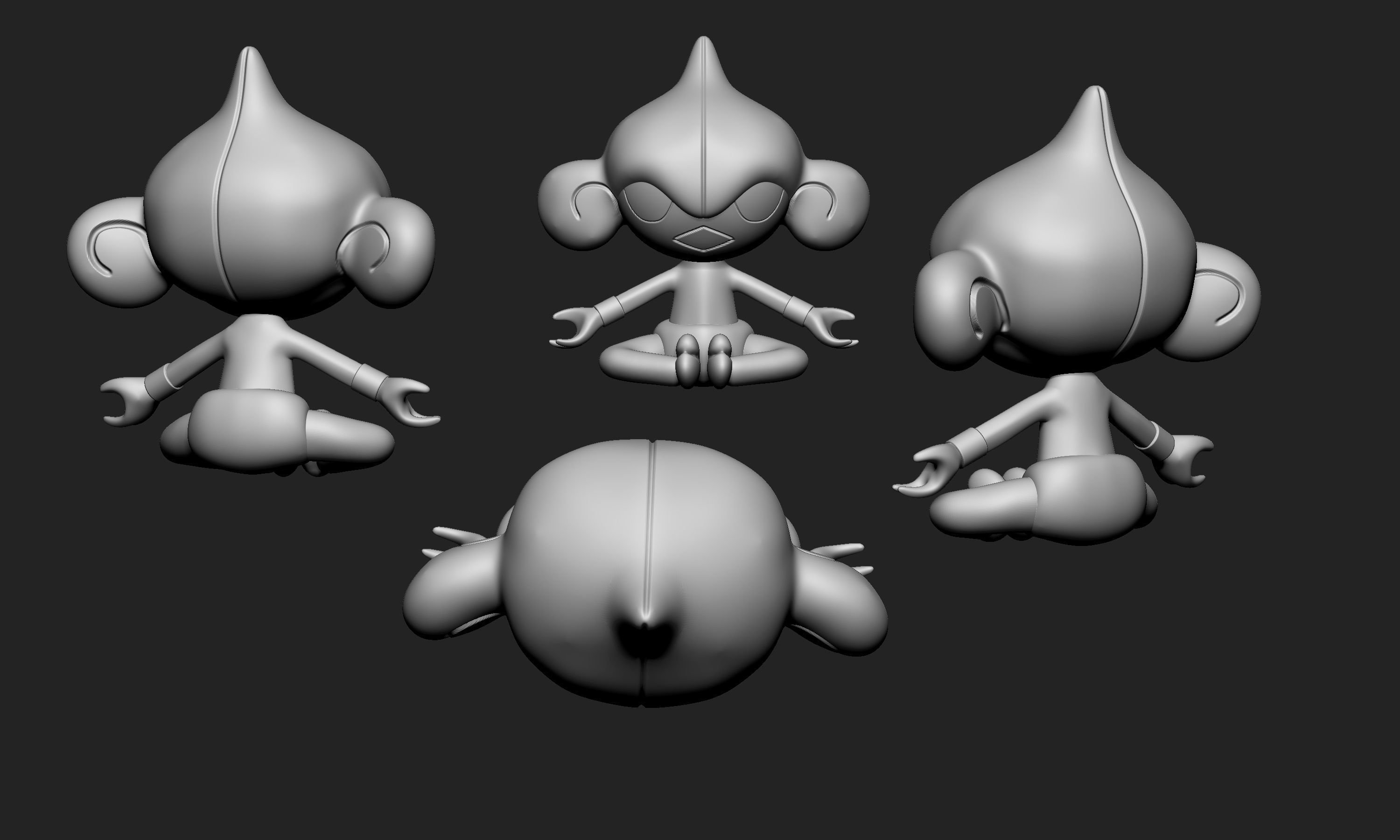 Pokemon - Meditite and Medicham 3D print model_13