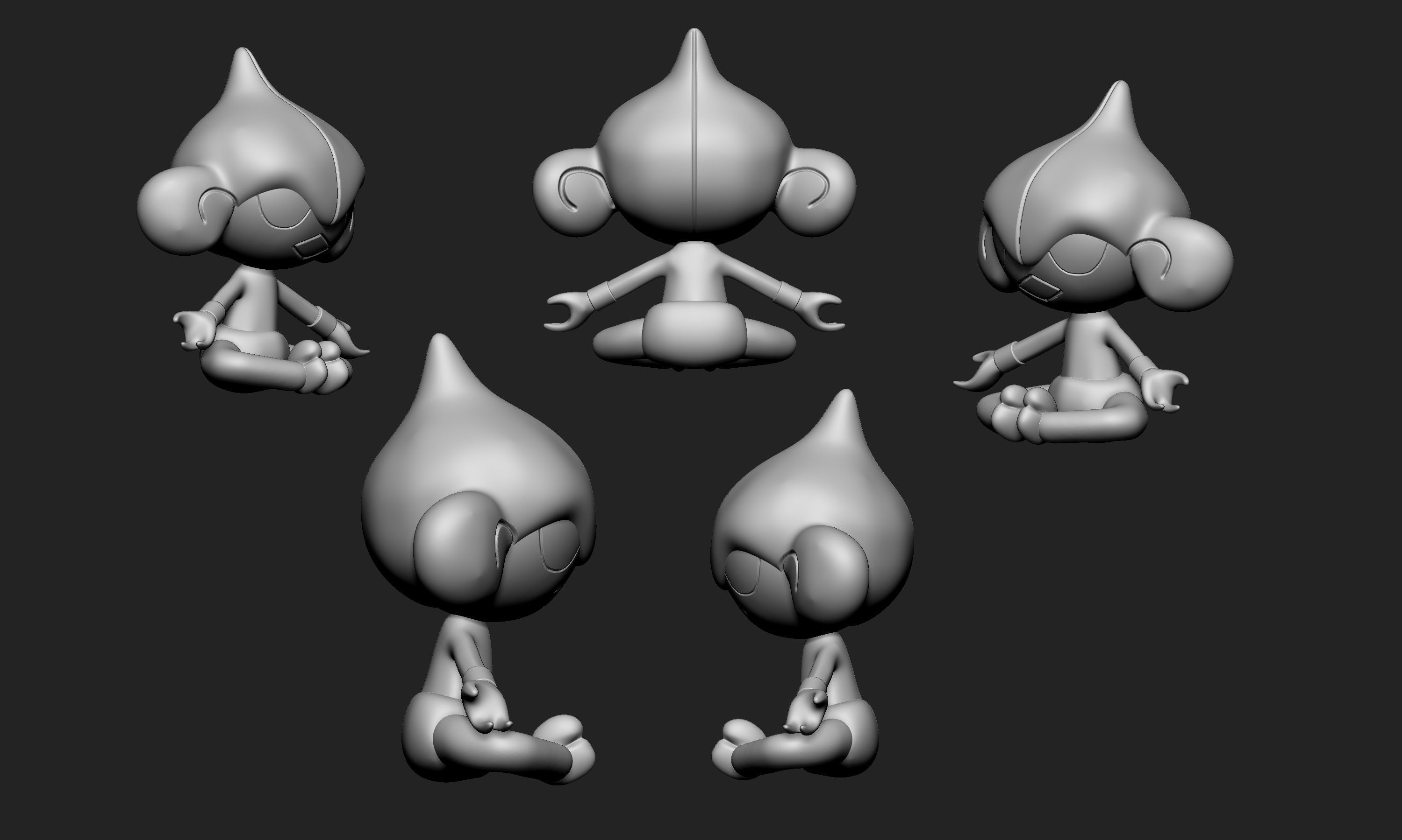 Pokemon - Meditite and Medicham 3D print model_14