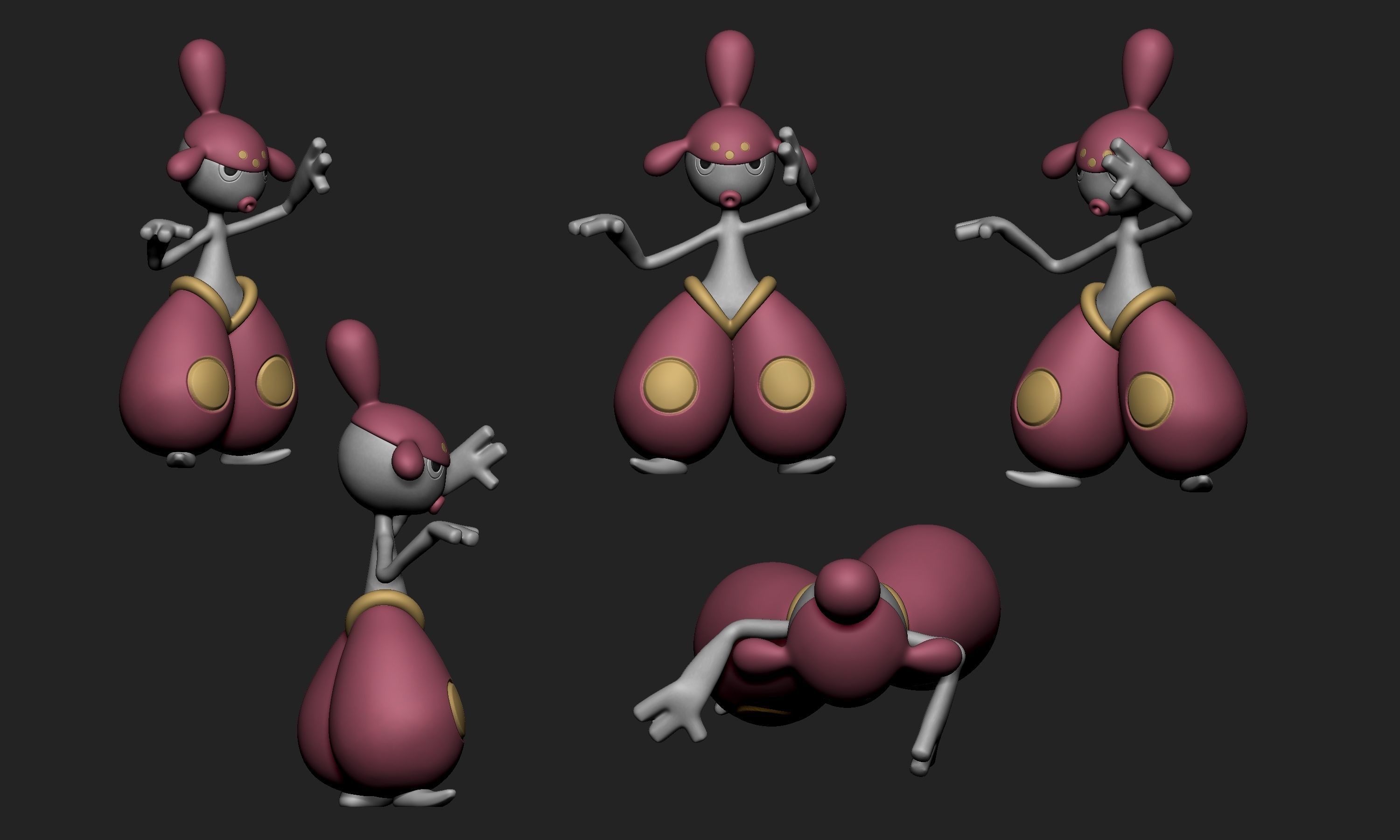 Pokemon - Meditite and Medicham 3D print model_3