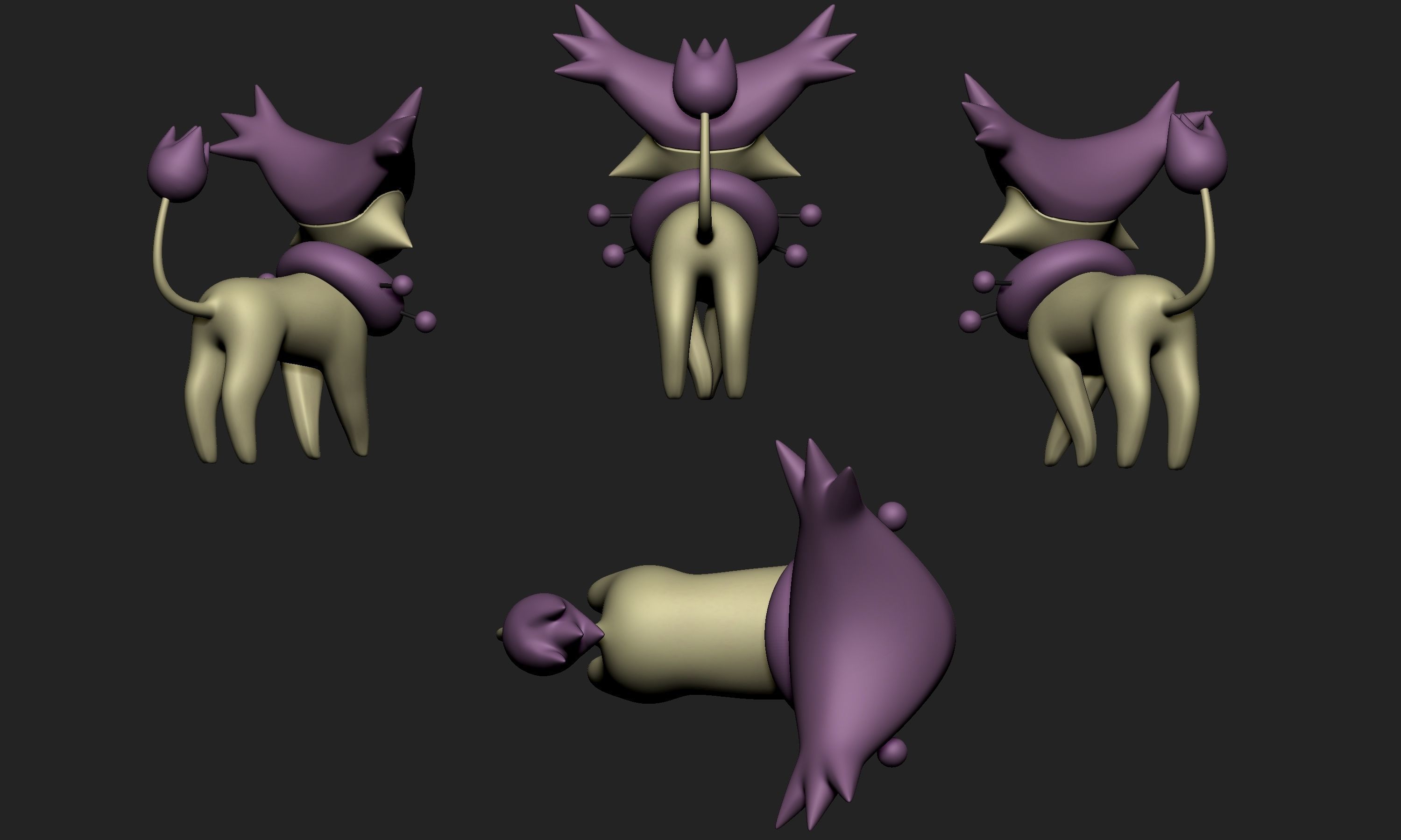 Pokemon - Skitty and Delcatty 3D print model_4