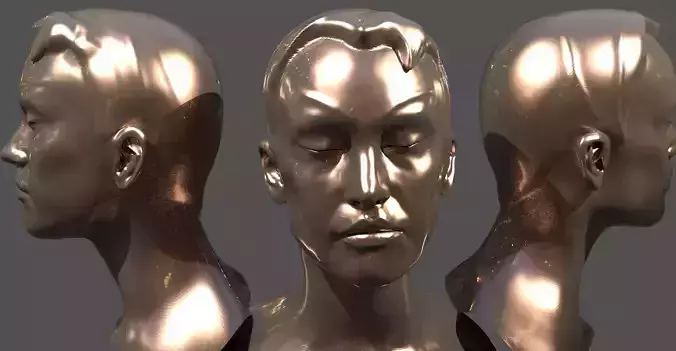 Fashion Inspired Head sculpture 5