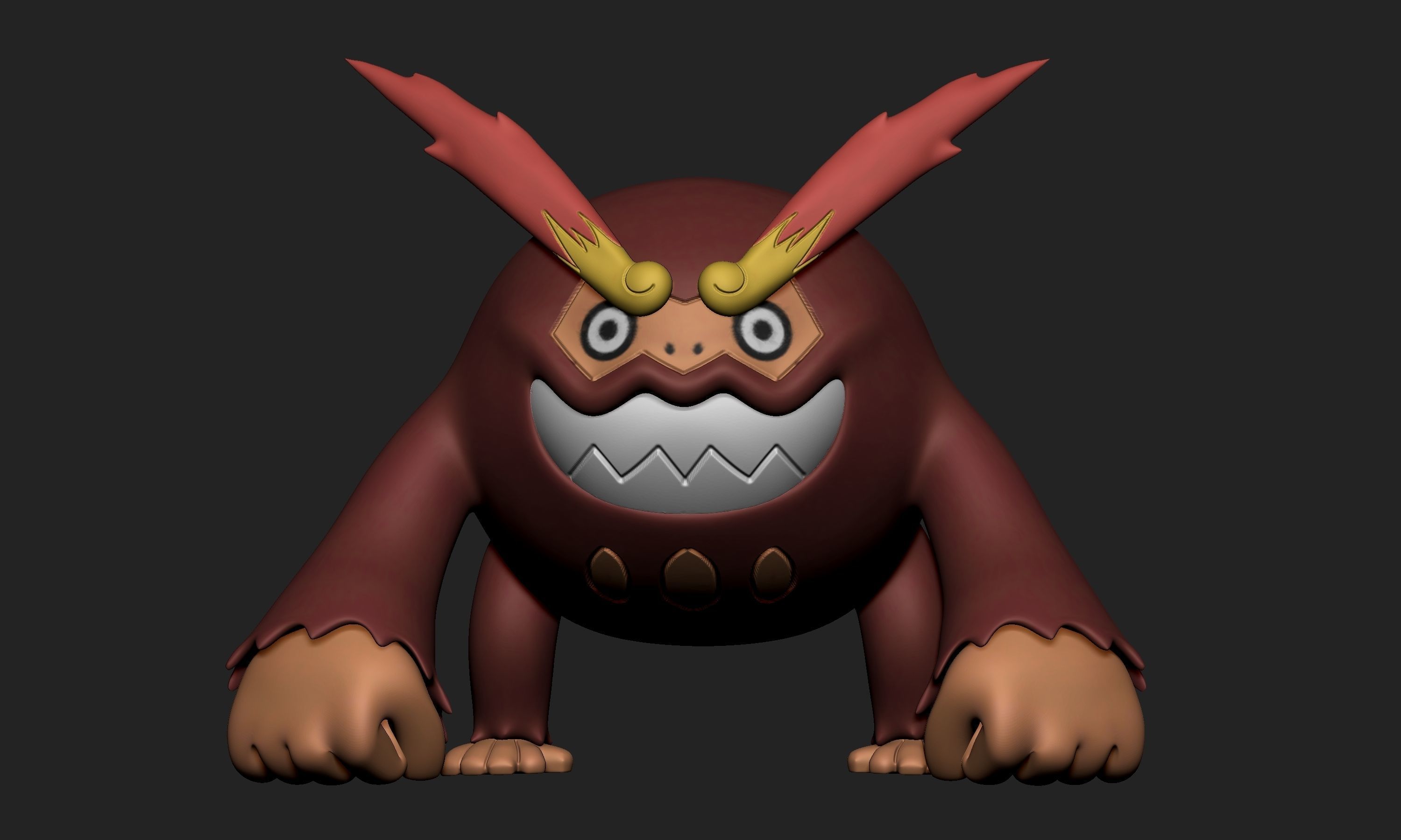Pokemon - Darmanitan 3D print model_1