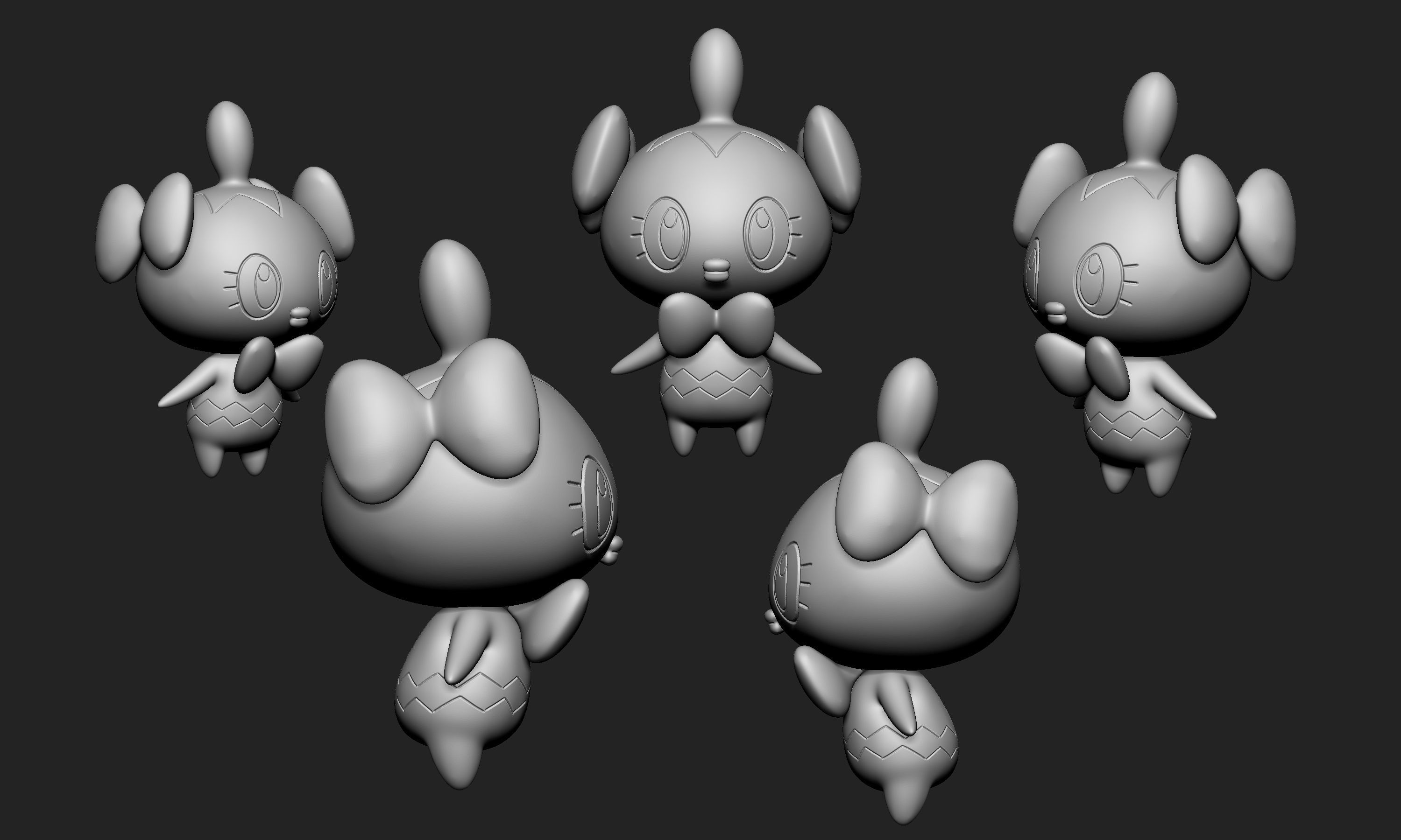 Pokemon - Gothita 3D print model_5