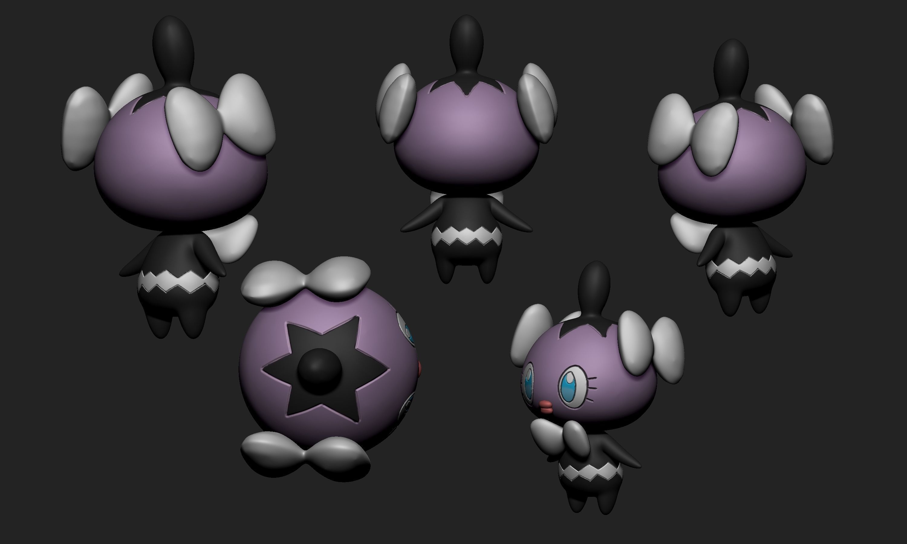 Pokemon - Gothita 3D print model_3