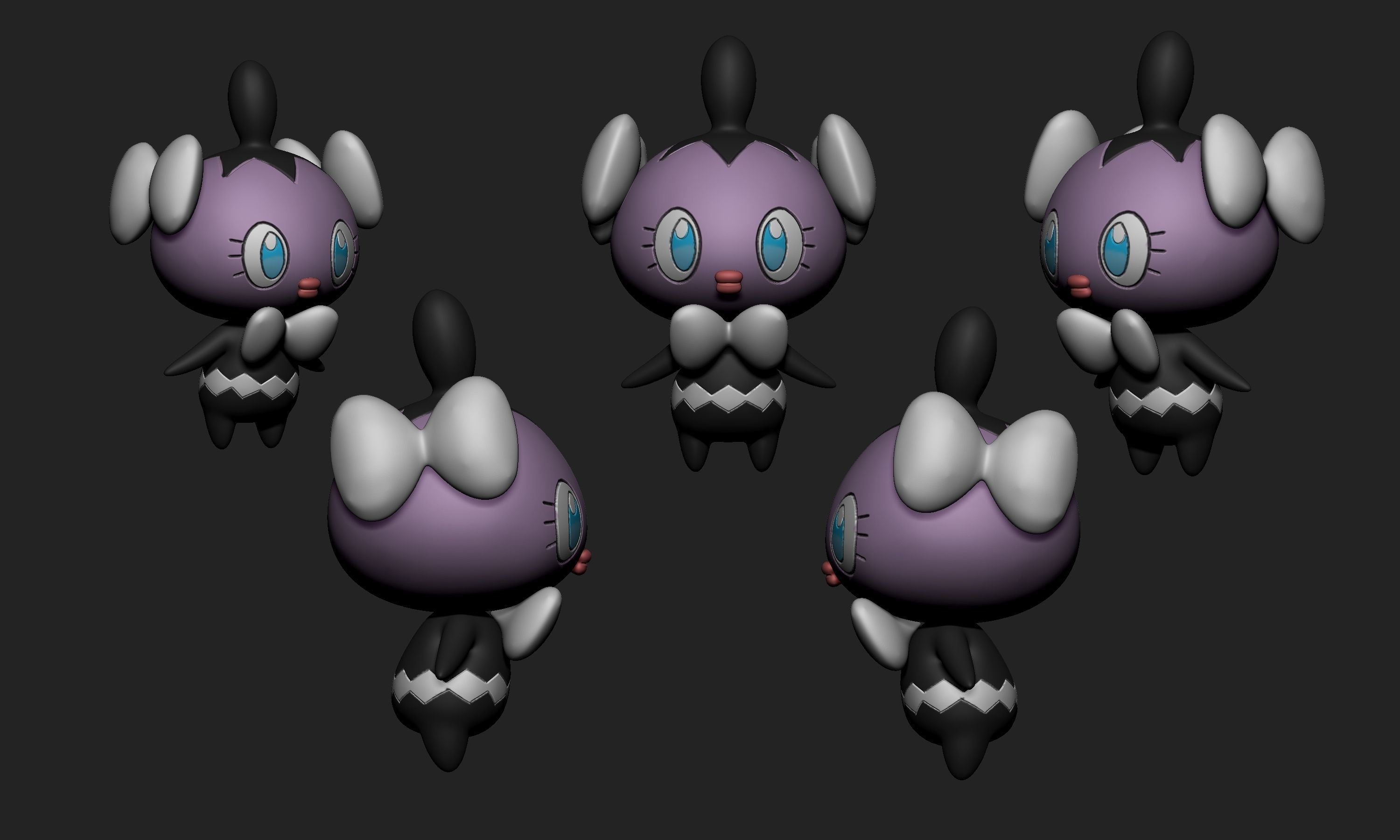 Pokemon - Gothita 3D print model_2