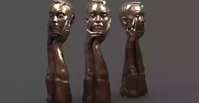 Fashion Inspired Head sculpture 7