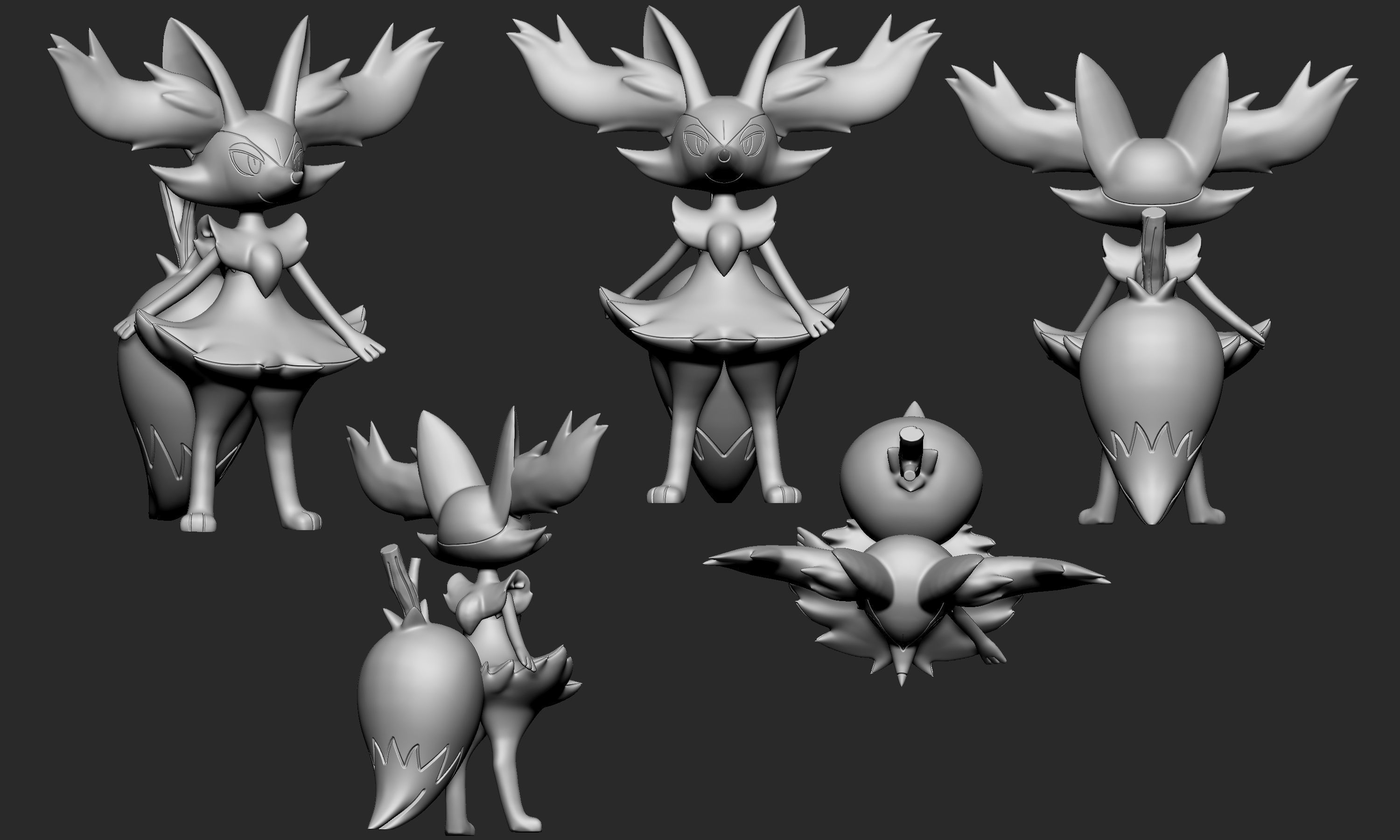 Pokemon - Braixen 3D print model_6