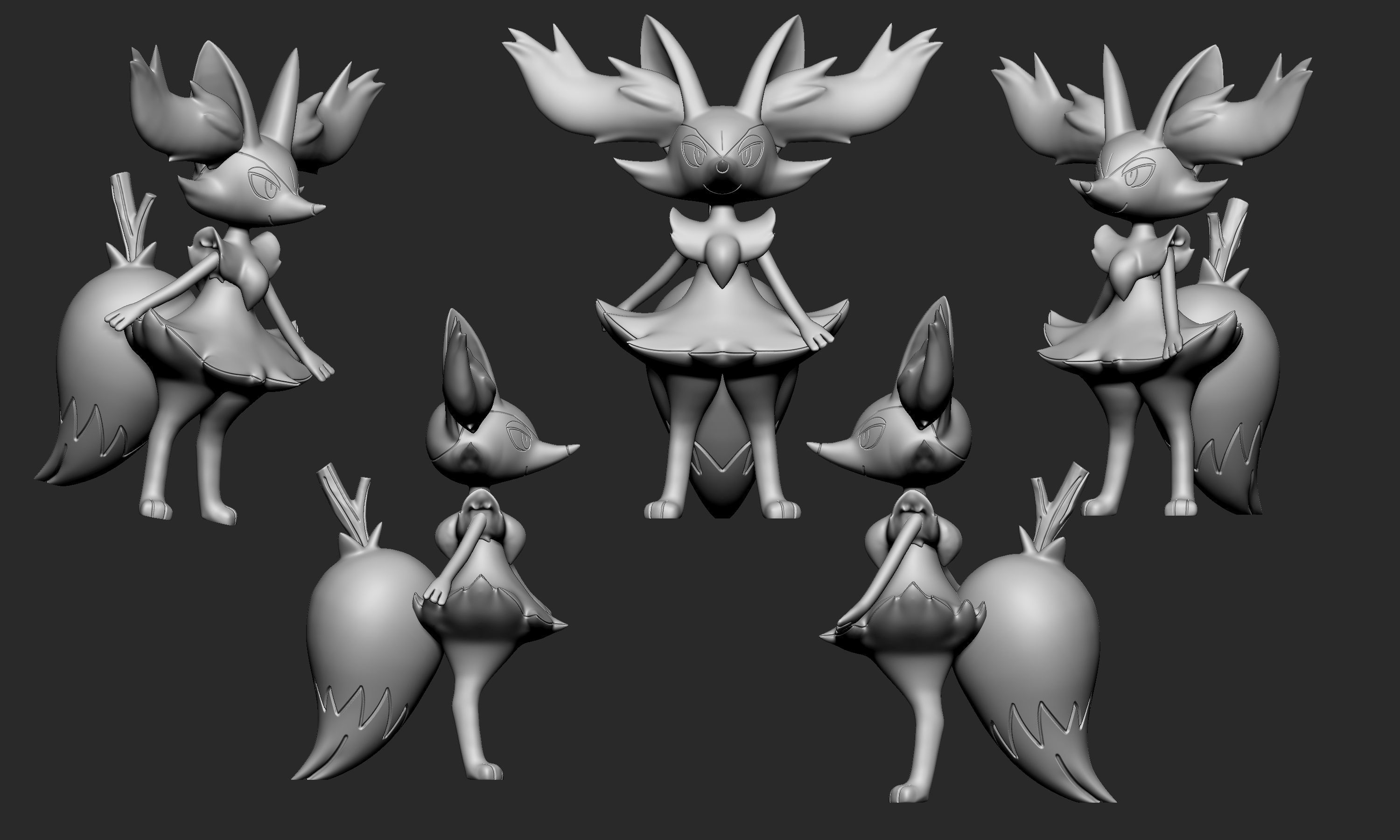 Pokemon - Braixen 3D print model_4