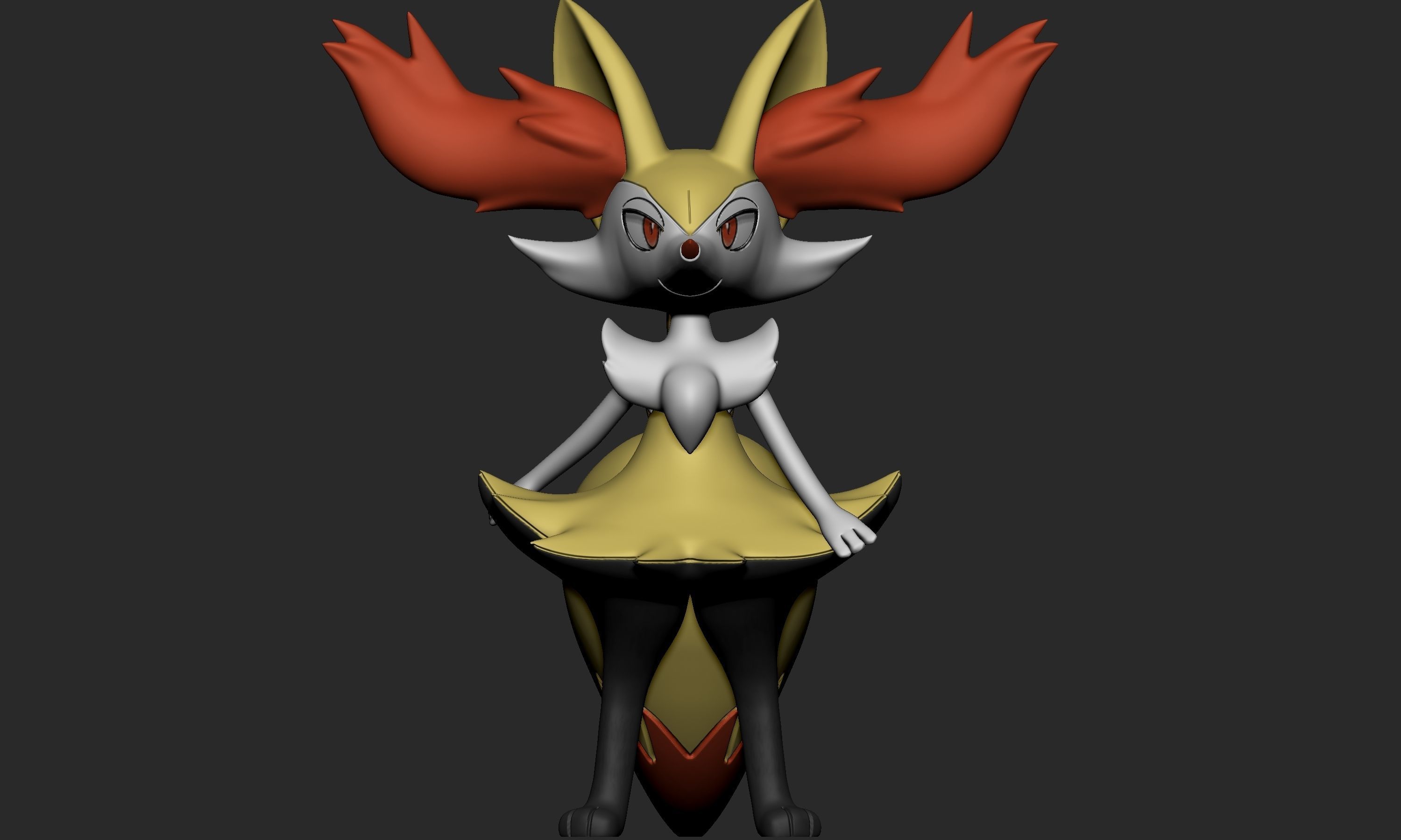 Pokemon - Braixen 3D print model_1