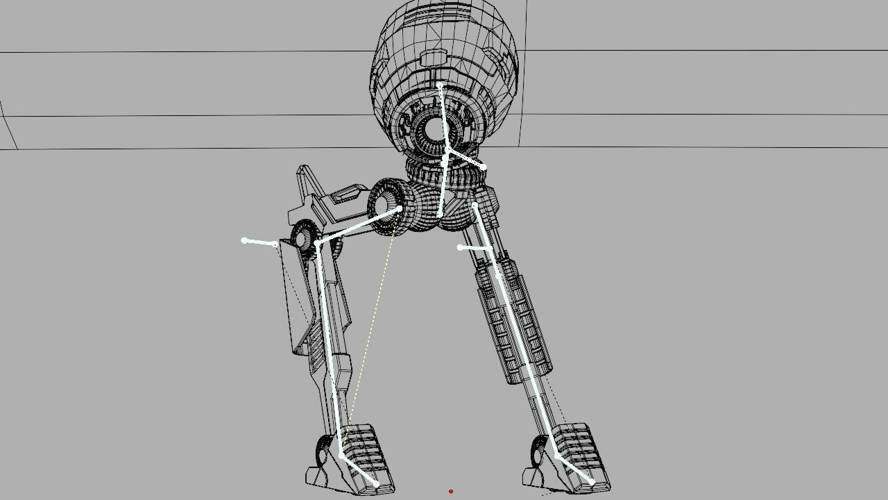 Combat DROID rigged character 3D model_33