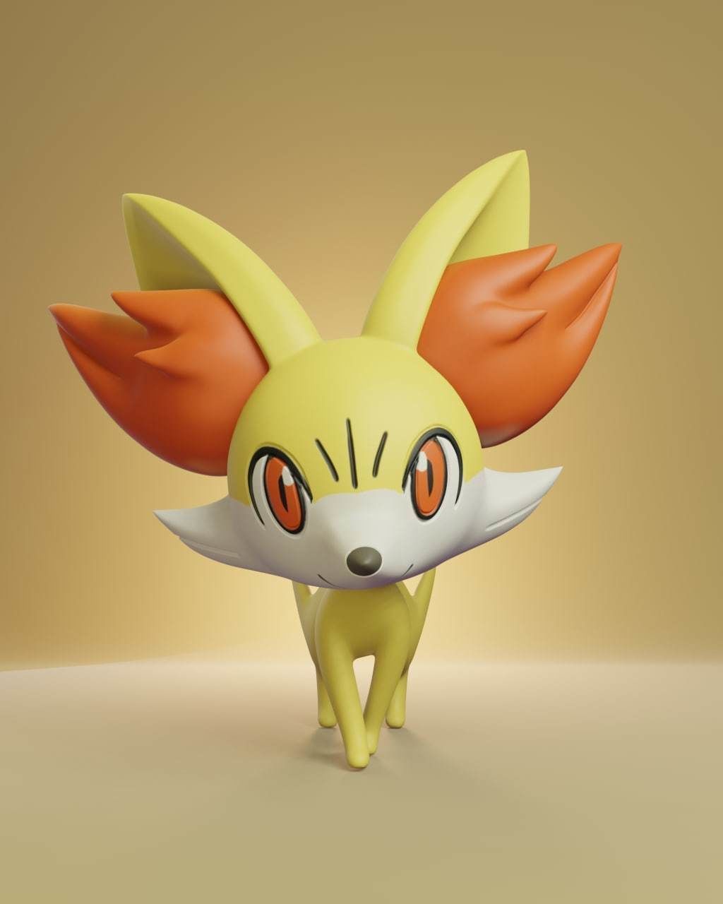 Pokemon - Fennekin Braixen and Delphox 3D print model_8